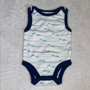 koala kids Navy and White Whale Print bodysuit One Piece 0-3 month π³